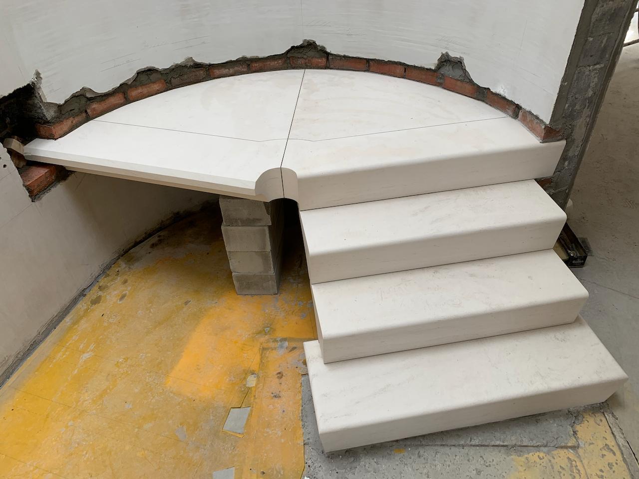 Modern Cantilevered Stone Staircase Design, Ireland