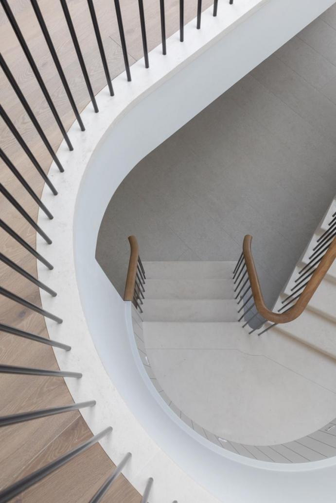 Modern Cantilevered Stone Staircase Design, Ireland